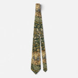 William Morris Honeysuckle Green Floral Neck Tie