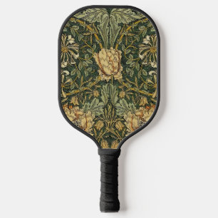 William Morris Honeysuckle Green Floral Pickleball Paddle