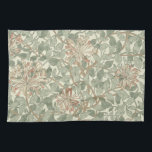 William Morris Honeysuckle Green Floral Towel<br><div class="desc">William Morris Honeysuckle Wallpaper Pattern - William Morris was a famous 19th century floral wallpaper and fabric designer, and created many of the most famous floral designs in the arts & crafts movement, influencing Victorian home décor and the art nouveau artists. The William Morris company produced The Honeysuckle pattern between...</div>