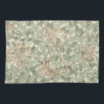 William Morris Honeysuckle Green Floral Towel<br><div class="desc">William Morris Honeysuckle Wallpaper Pattern - William Morris was a famous 19th century floral wallpaper and fabric designer, and created many of the most famous floral designs in the arts & crafts movement, influencing Victorian home décor and the art nouveau artists. The William Morris company produced The Honeysuckle pattern between...</div>
