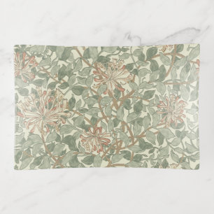 William Morris Honeysuckle Green Floral Trinket Tray