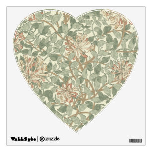 William Morris Honeysuckle Green Floral Wall Decal
