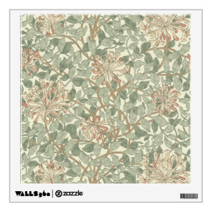 William Morris Honeysuckle Green Floral Wall Sticker