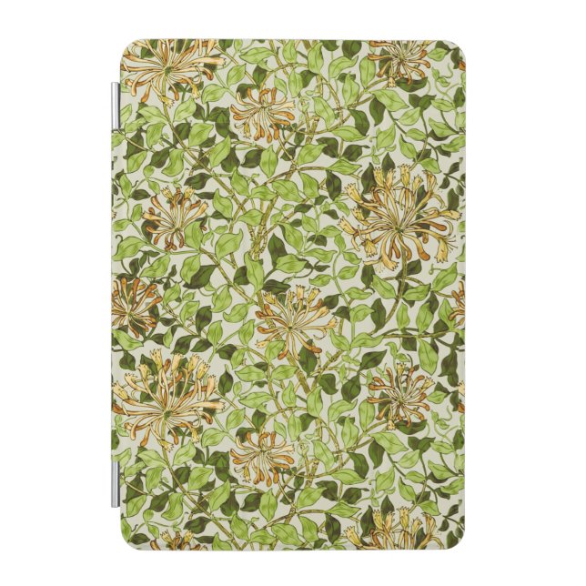 William Morris Honeysuckle Green Flowers iPad Mini Cover (Front)