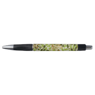 William Morris Honeysuckle Green Flowers Pen