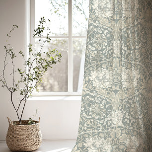 William Morris "Honeysuckle" Intricate Floral Sheer Curtains