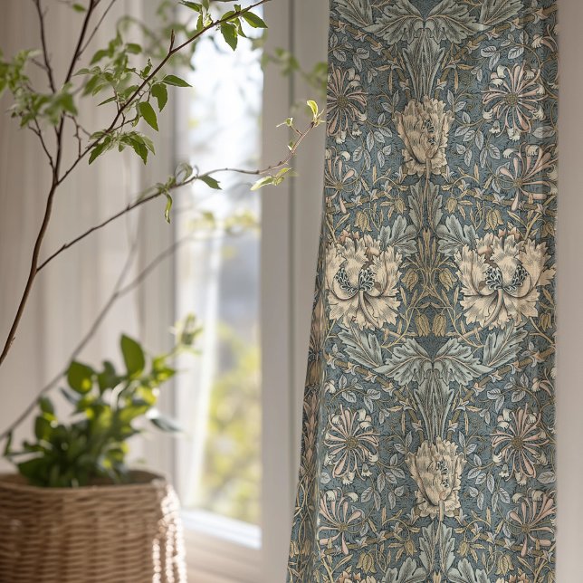 William Morris Honeysuckle Intricate Floral Sheer Curtains (Creator Uploaded)