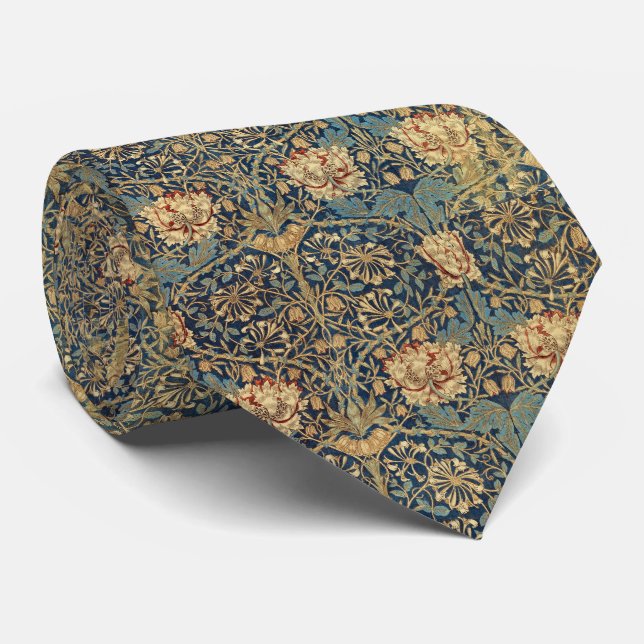 William Morris Honeysuckle Neck Tie (Rolled)