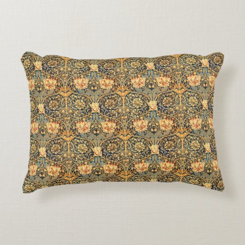 William Morris Honeysuckle Pattern Accent Pillow