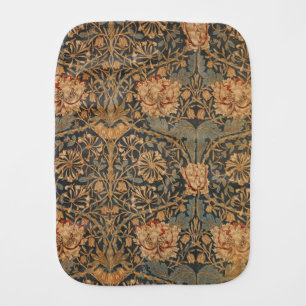 William Morris Honeysuckle Rich Wallpaper Baby Burp Cloth