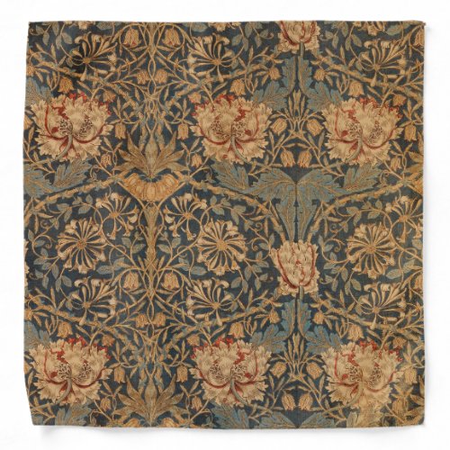 William Morris Honeysuckle Rich Wallpaper Bandana