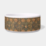 William Morris Honeysuckle Rich Wallpaper Bowl<br><div class="desc">Honeysuckle printed linen fabric photo designed by William Morris,  1876. This is a beautiful Red Blue and Green classic floral pattern from the gorgeous arts and crafts movement by William Morris.</div>