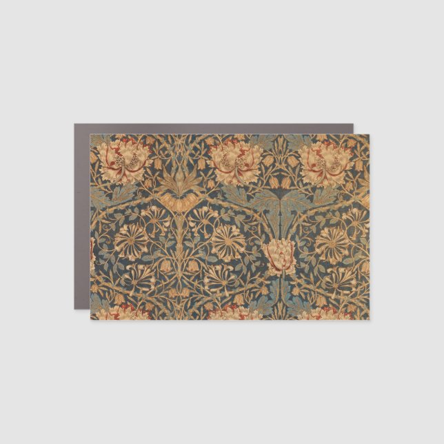 William Morris Honeysuckle Rich Wallpaper Car Magnet (Front)