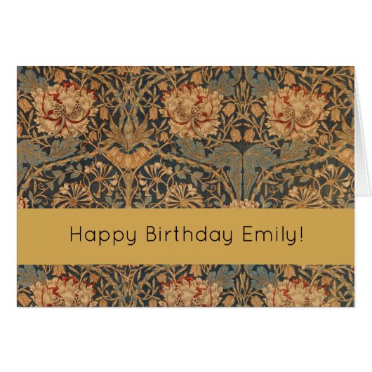 William Morris Honeysuckle Rich Wallpaper Cards (Front Horizontal)