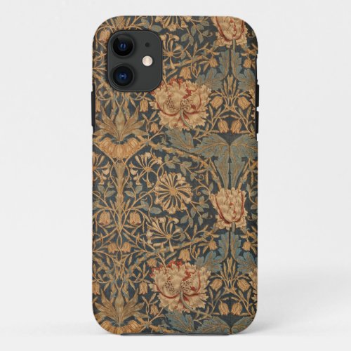 William Morris Honeysuckle Rich Wallpaper iPhone 11 Case