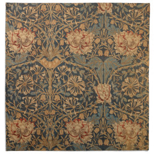 William Morris Honeysuckle Rich Wallpaper Cloth Napkin