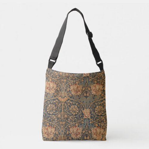 William Morris Honeysuckle Rich Wallpaper Crossbody Bag