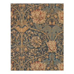 William Morris Honeysuckle Rich Wallpaper Faux Canvas Print