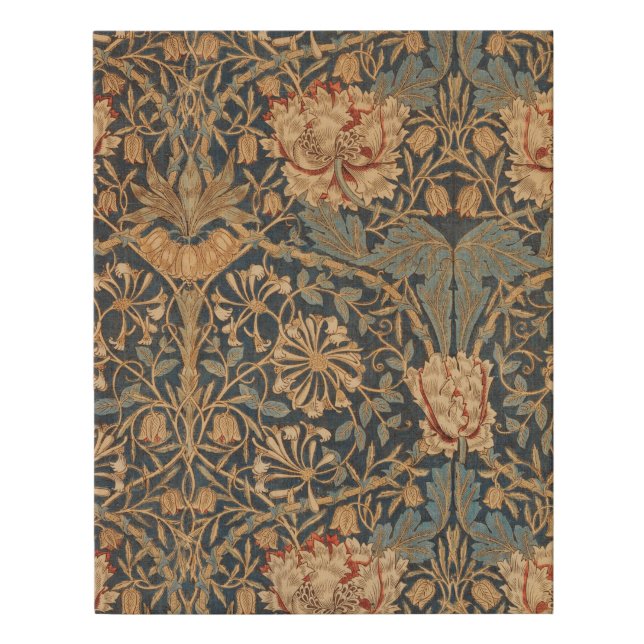 William Morris Honeysuckle Rich Wallpaper Faux Canvas Print (Front)