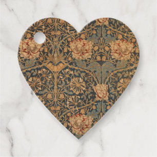William Morris Honeysuckle Rich Wallpaper Favor Tags