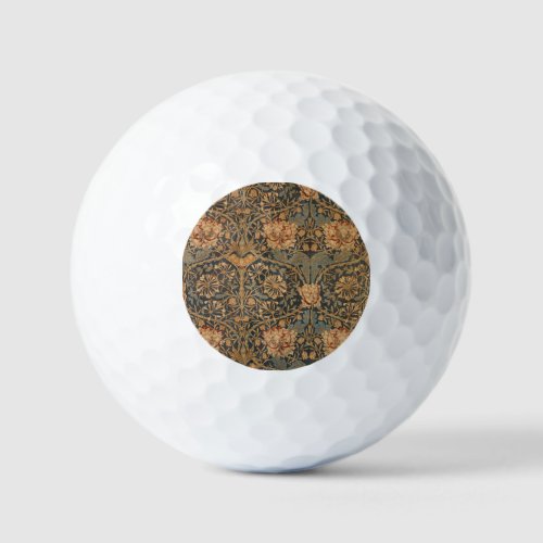 William Morris Honeysuckle Rich Wallpaper Golf Balls