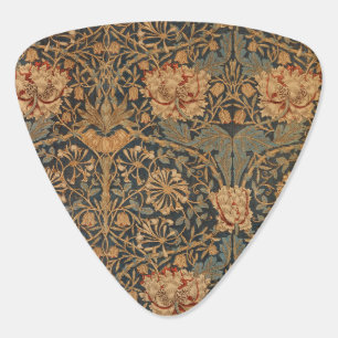 William Morris Honeysuckle Rich Wallpaper Guitar Pick