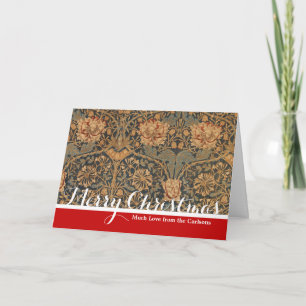 William Morris Honeysuckle Rich Wallpaper Holiday Card