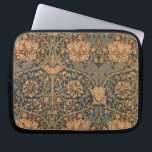 William Morris Honeysuckle Rich Wallpaper Laptop Sleeve<br><div class="desc">Honeysuckle printed linen fabric photo designed by William Morris,  1876. This is a beautiful Red Blue and Green classic floral pattern from the gorgeous arts and crafts movement by William Morris.</div>