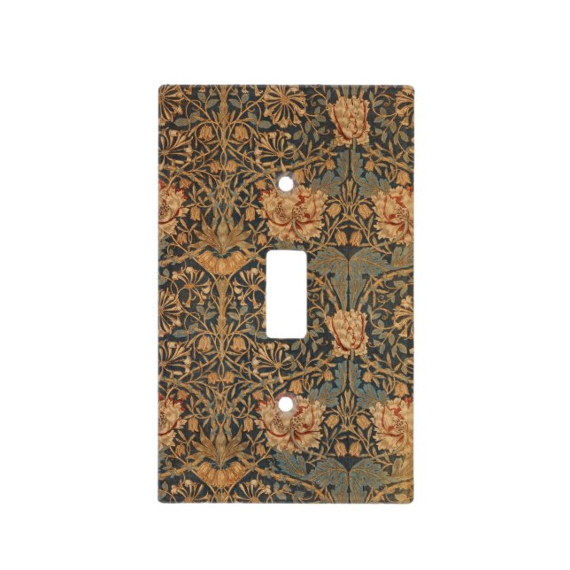 William Morris Honeysuckle Rich Wallpaper Light Switch Cover (Front)