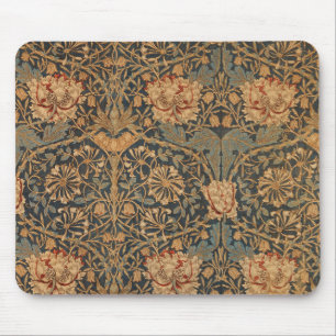 William Morris Honeysuckle Rich Wallpaper Mouse Pad