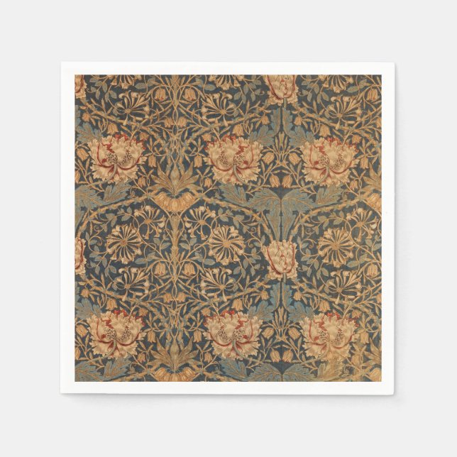 William Morris Honeysuckle Rich Wallpaper Napkins (Front)