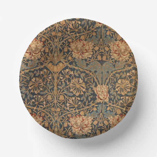 William Morris Honeysuckle Rich Wallpaper Paper Bowls (Front)