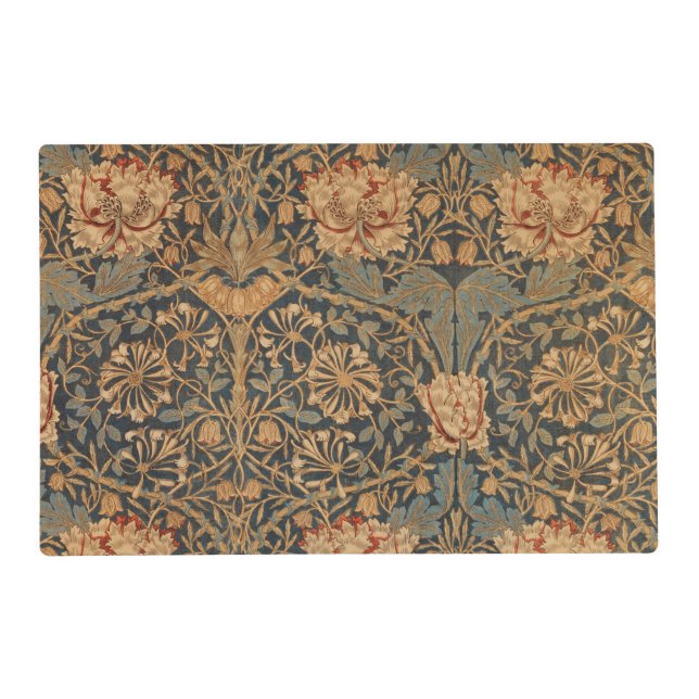 William Morris Honeysuckle Rich Wallpaper Placemat (Front)