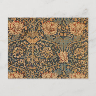 William Morris Honeysuckle Rich Wallpaper Postcard