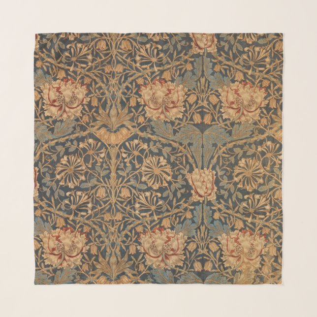 William Morris Honeysuckle Rich Wallpaper Scarf (Front)