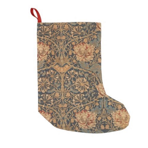 William Morris Honeysuckle Rich Wallpaper Small Christmas Stocking