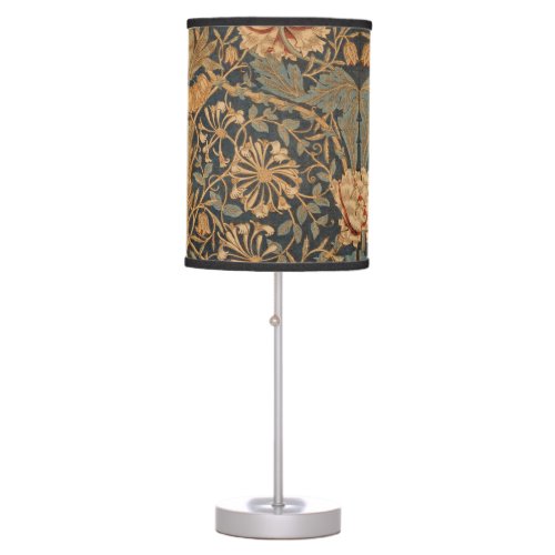 William Morris Honeysuckle Rich Wallpaper Table Lamp