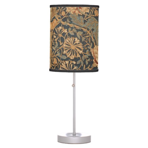 William Morris Honeysuckle Rich Wallpaper Table Lamp