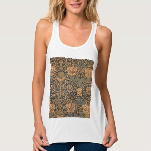 William Morris Honeysuckle Rich Wallpaper Tank Top