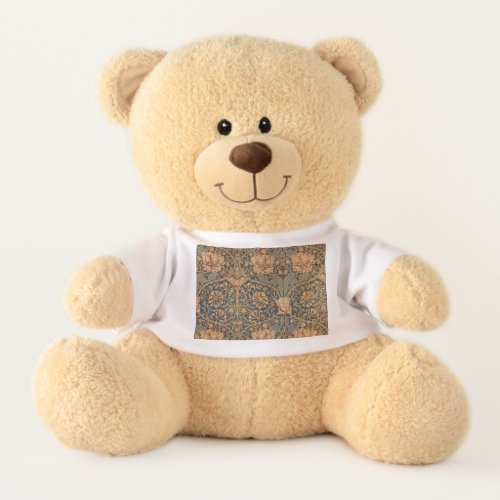 William Morris Honeysuckle Rich Wallpaper Teddy Bear
