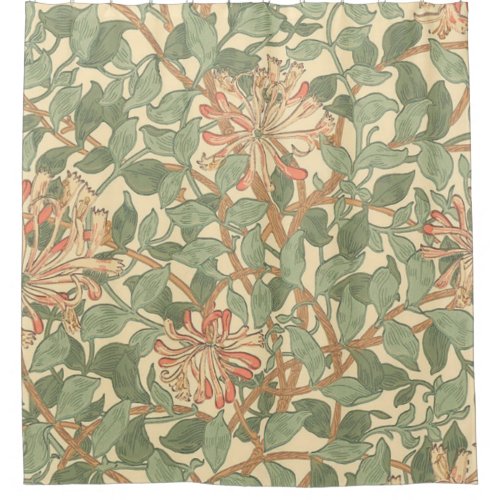 William Morris Honeysuckle Shower Curtain