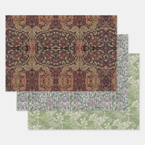  William Morris Honeysuckle Sweet pea Foliage   Wrapping Paper Sheets