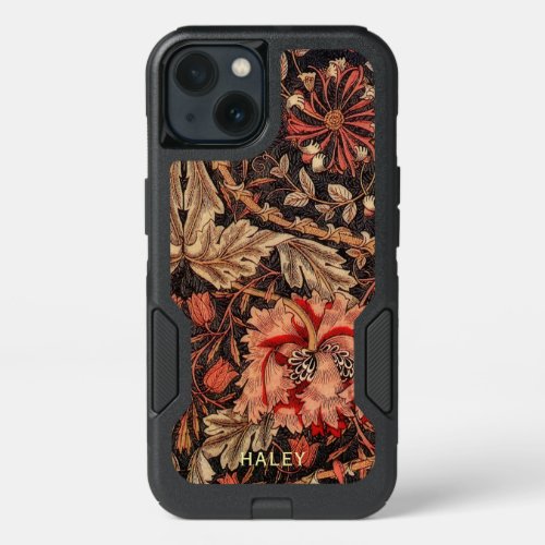William Morris Honeysuckle Vintage Floral Damask iPhone 13 Case
