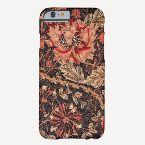 William Morris Honeysuckle Vintage Pattern Barely There iPhone 6 Case