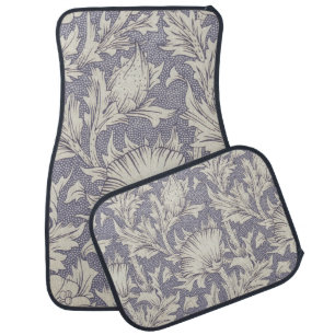 William Morris Horn Poppy Classic Floral Car Floor Mat