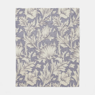 William Morris Horn Poppy Classic Floral Fleece Blanket