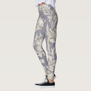 William Morris Horn Poppy Classic Floral Leggings
