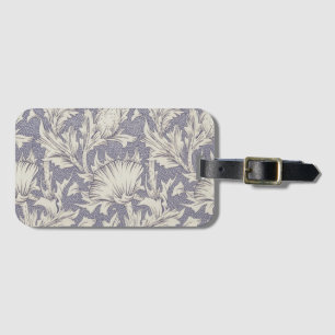 William Morris Horn Poppy Classic Floral Luggage Tag