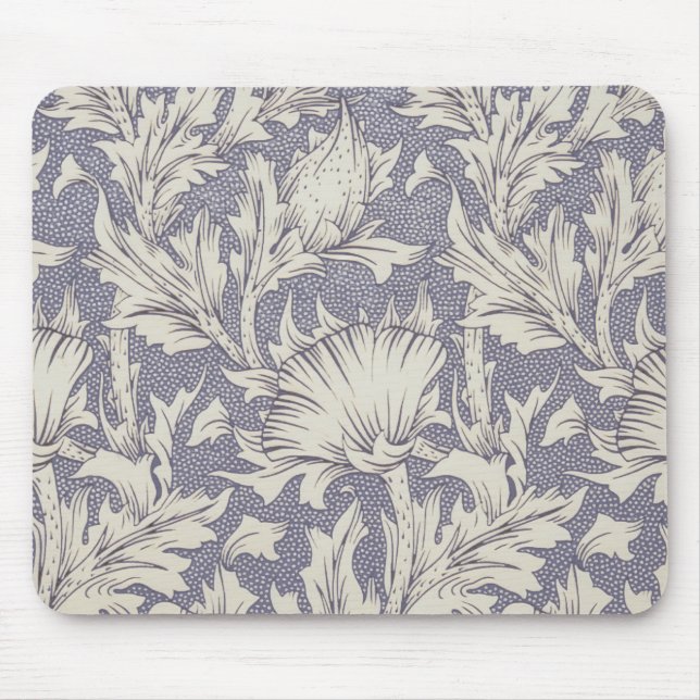 William Morris Horn Poppy Classic Floral Mouse Pad (Front)