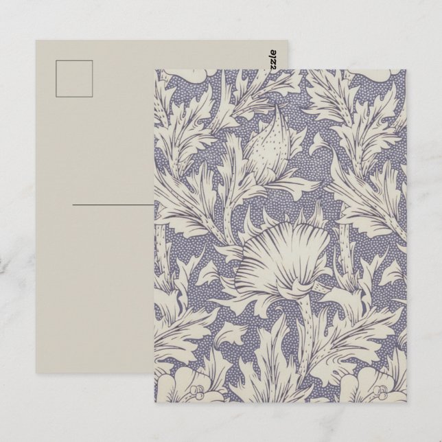William Morris Horn Poppy Classic Floral Postcard (Front/Back)